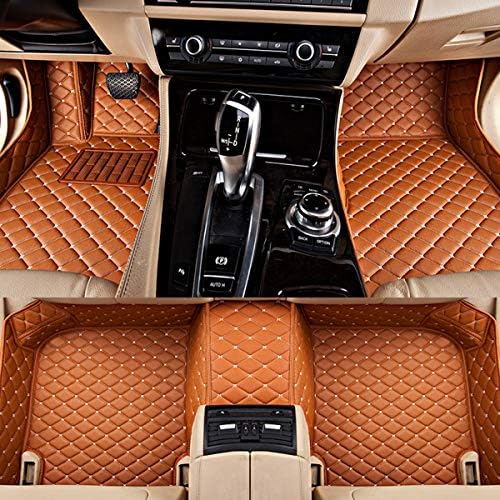 Summir Fit for Mercedes-Benz E-Series C238 2017-2018 Leather Car Floor Auto Mats Waterproof Mat Non Toxic and inodorous (Brown)
