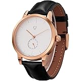 SURVAN WatchDesigner Swiss Quartz Watch for Men Sapphire Mirror Stainless Case Leather Strap