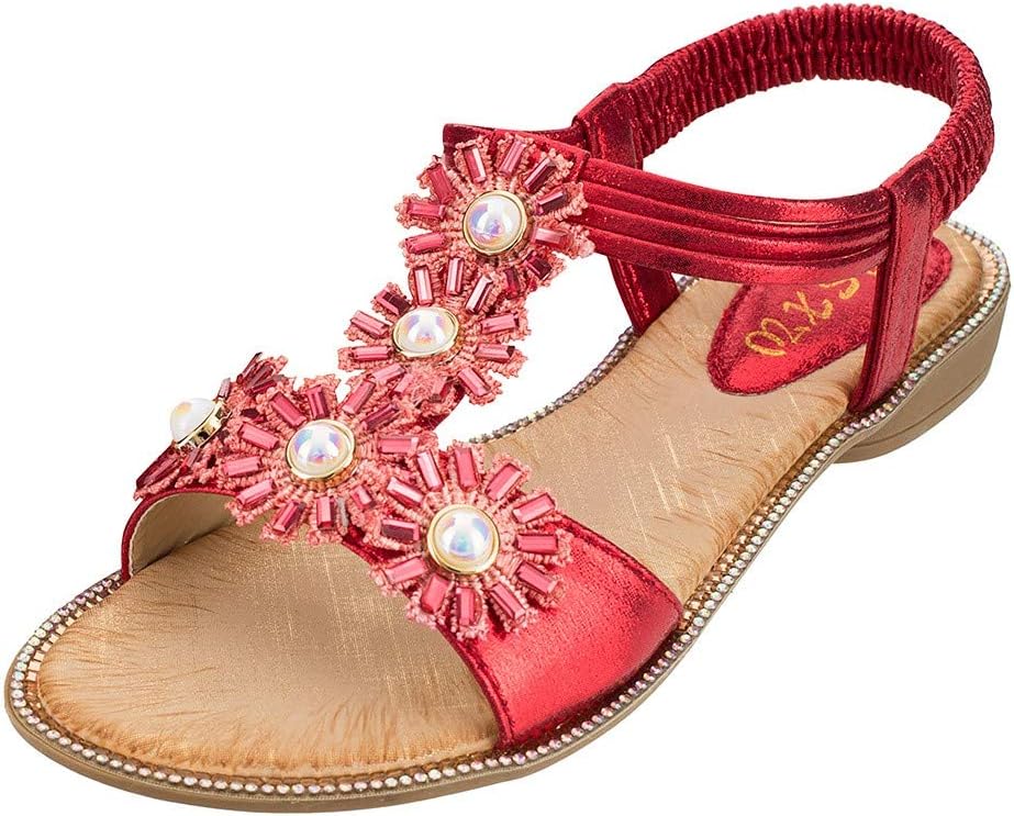 amazon ladies red sandals