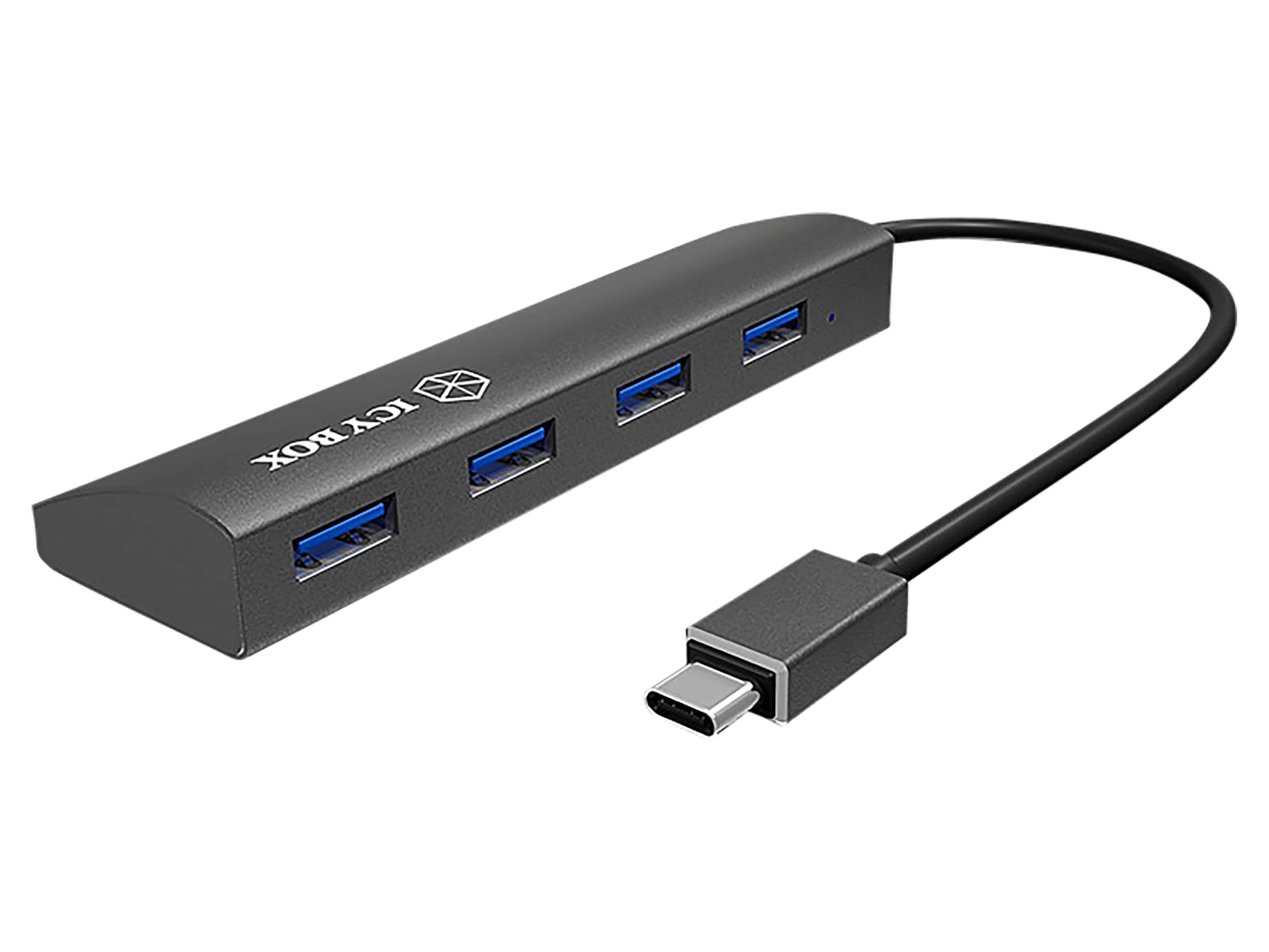 Icybox USB 3.0 Hub - Black