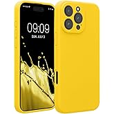 kwmobile Case Compatible with Apple iPhone 16 Pro Max Case - Slim TPU Silicone Phone Cover - Soft Touch Finish - Radiant Yellow