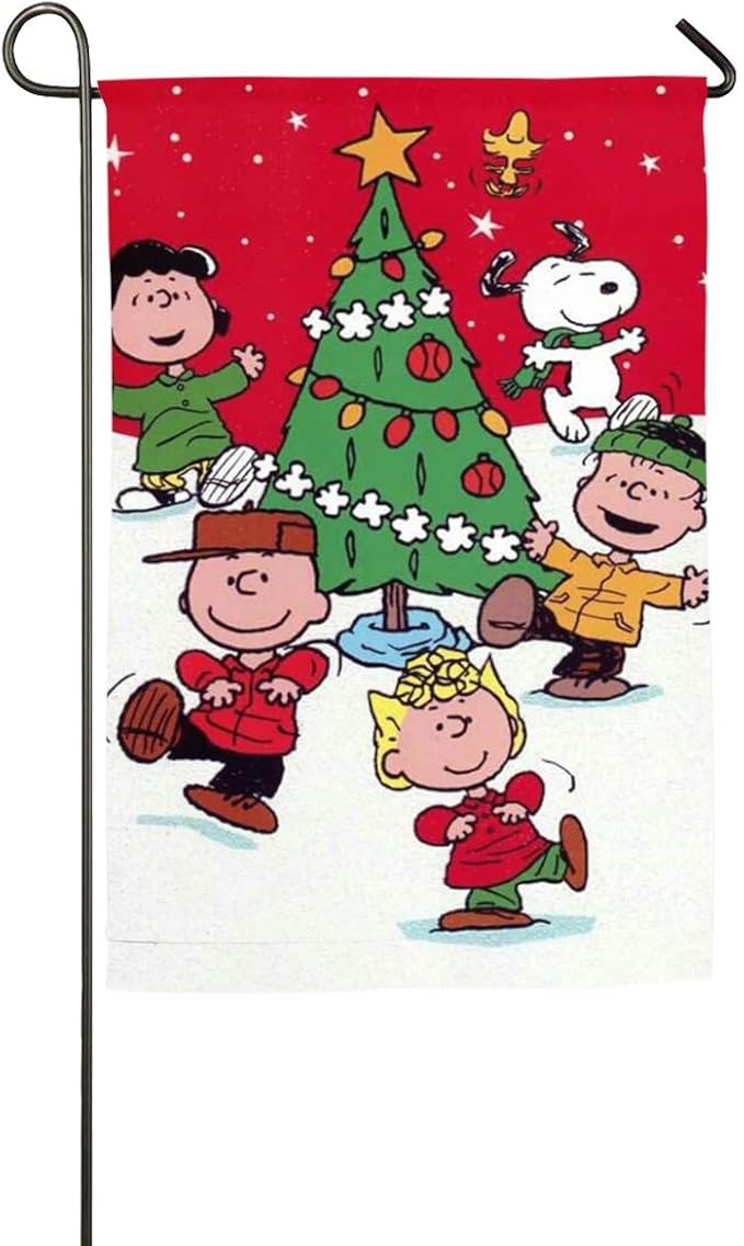 Amazon.com : Pooizsdzzz Peanuts Snoopy Merry Christmas Garden Flag Home