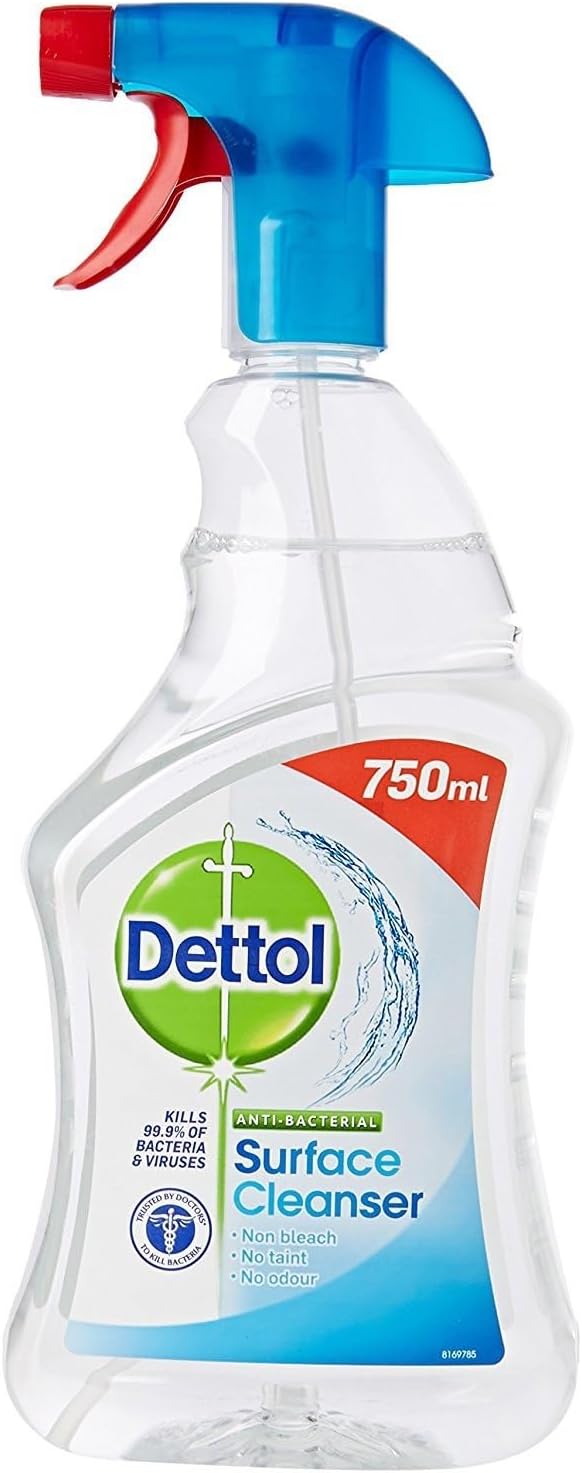 Dettol Antibacterial Surface Cleaning Spray 750 ml Pack of 3