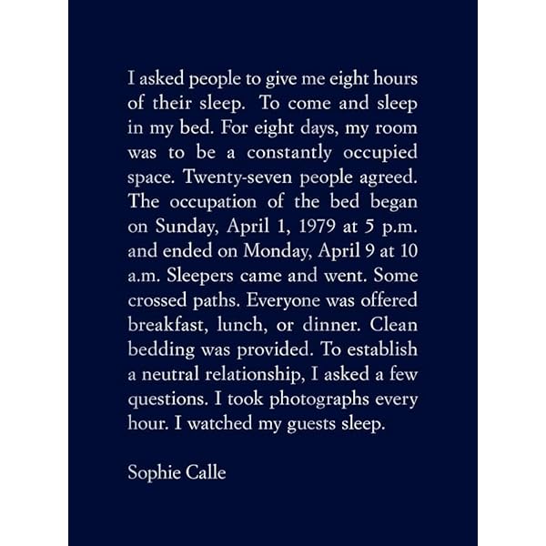 Amazon.com: Sophie Calle: And so Forth: 9783791382043: Calle