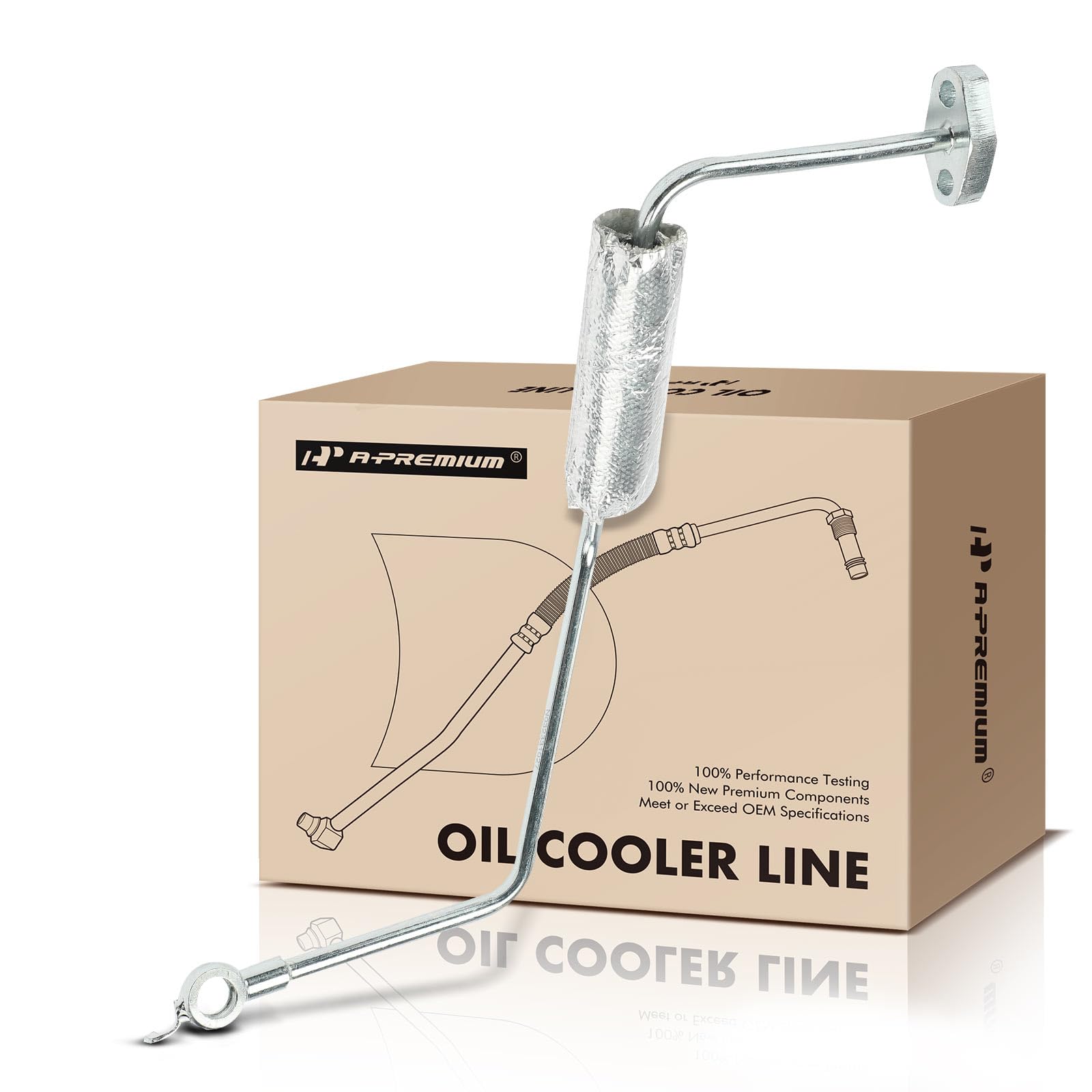 Photo 1 of A-Premium Turbocharger Oil Feed Line Compatible with Hyundai Sonata 2011-2014, Santa Fe Sport 2013-2015, 2.0L, Inlet, Replace# 282402G411