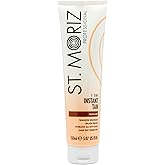 St. Moriz Professional Medium Instant Tan – 1 Day Wash-Off Fake Tan Lotion with Aloe Vera & Vitamin E – Fast-Drying, Transfer-Resistant, Vegan, 150ml