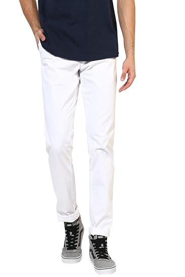 white chinos skinny