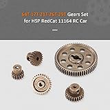 Diff Differential Main Metal Spur Gear 64T 17T 21T 26T 29T Motor Gear RC Part for Redcat HSP 1/10 Monster Truck