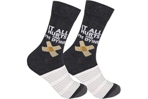 FUNATIC Funny and Crazy Socks with Sayings - Novelty Gifts for Men, Women, Teens