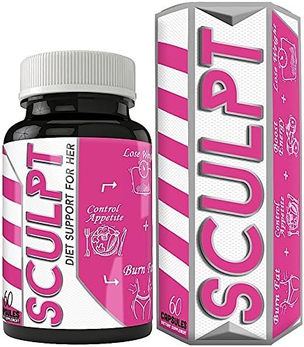Sculpt Maximum Strength Fat Burner for Women • Tighten and Tone • Manage Appetite • Lighten Mood • Razor Sharp Focus • Raspberry Ketones • Green and Black Tea Extract • Vegan Friendly