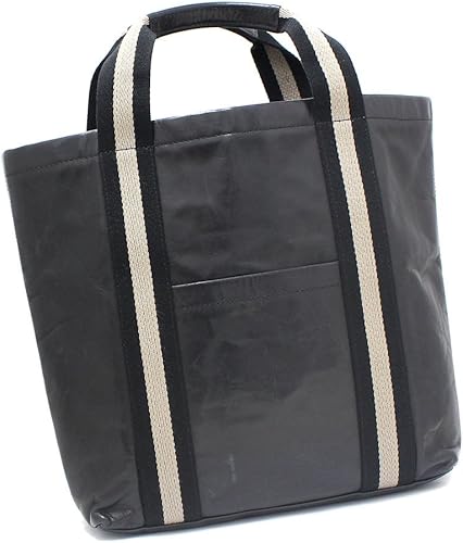 Amazon Bally バリー レザー ストライプ ハンドバッグ ブラック トートバッグ メンズ レディース 中古 Bally バリー シューズ バッグ