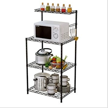 Estante Tubo Redondo Engrosado De Cuatro Capas Horno De Microondas ...