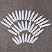 Tinksky 200pcs Plastic White Collar Stays Bones Stiffeners in 3 Sizes