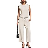 SPECIALMAGIC Two Piece Sets for Women Summer Outfits Lounge Sets Wide Leg Crop Pants Vacation Travel Outfits