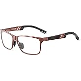JM Al-Mg Metal Blue Light Blocking Glasses Men Women Anti Blue-Light Computer Glasses, Relieve Eyestrain and Eye Protection