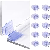 10 Pack 2-way 3''x1'' Acrylic Panel Connector, Glass Corner Clamp Joiner | PVC, DIY, for 3/16" to 1/4" Acrylic Sheets, Aquarium, Display Case, Sneeze Guard Holder