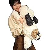 Hronsa Dog Weighted Stuffed Animal, 5.7 lbs 25.5 inch Weighted Dog Plush Toy Large Dog Stuffed Animals Weighted Puppy Plush Animals Pillow Toy Gifts for Adults & Kids, Black