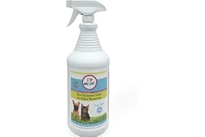 Theochem I Love My Pet Bio-Enzyme Stain and Odor Eliminator for Home, Enzyme Cleaner, Pet Carpet Cleaner Spray, Pee, Carpet Stain Remover Spray, 32 oz Fresh Scent