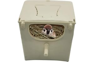 Bird Nest Box, Bird Cage Mount Nesting Box Breeding Bird Nest Box Plastic Parakeet House Breeding Mating Box for Finch Lovebi