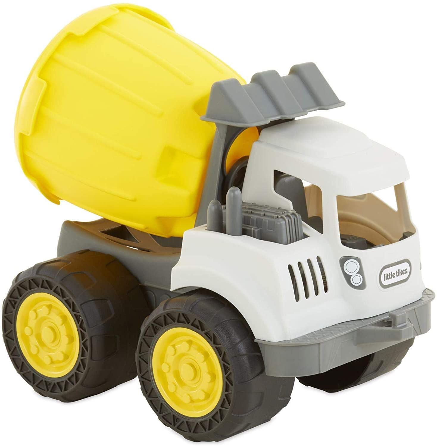 Little Tikes Dirt Diggers 2-in-1 Haulers Cement Mixer - Indoor or Outdoor Use, Construction Toy Truck for Kids- Easy-to-Control Self-Entertaining - Encourages Imaginative, Active Play - For Toddlers