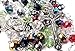 Catholic Rosary Multi Color Beads Necklace with Holy Soil Medal & Metal Cross