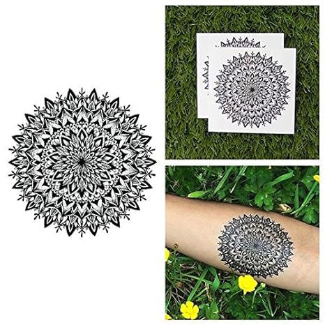 Tattify Tatouages Temporaires Fleur Mandala Automne Set