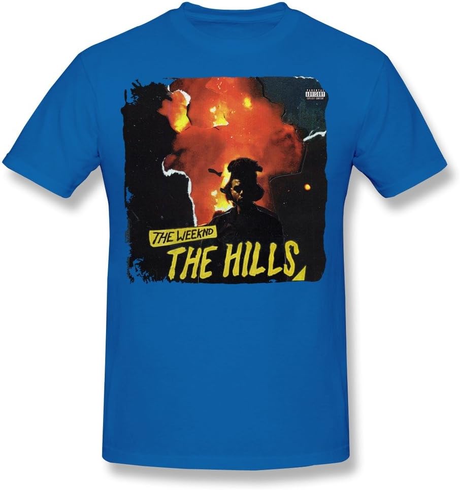 Delifhted Men's The Hills The Weeknd T-Shirts Black