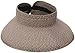 San Diego Hat Company Signature Women's Ultrabraid Large Brim Visor with Ribbon Binding & Sweatband, Sun Hats for Women