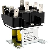 90340 General Purpose Switching Relay DPDT 24 Volt Coil Also for Honeywell | Outdoor Wood Furnace Boiler Relay Compatible with White Rodgers Emerson Supco Packard Mars Jard 90-340 R8222B1067 R8222D1014