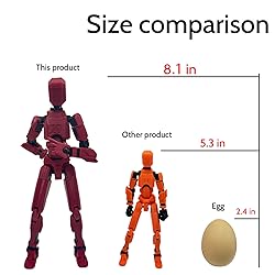 QAONIE 3D Printed Enlarge Body Size 8.1-inch Action