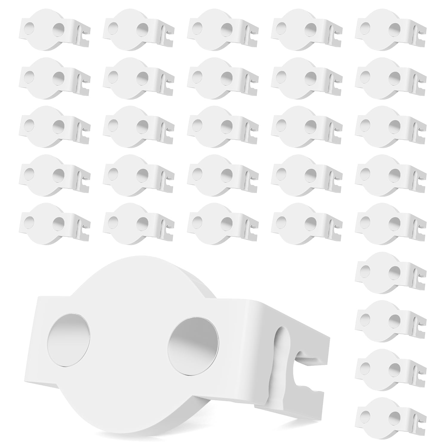 Photo 1 of 100 Pcs Magnetic Sockets Light Clips, Magnetic Christmas Light Clips for Hanging C9/C7 Sockets Outdoor Holiday Lighting, Magnet Hang Hooks for Metal Roof Gutters Outside Patio Fence