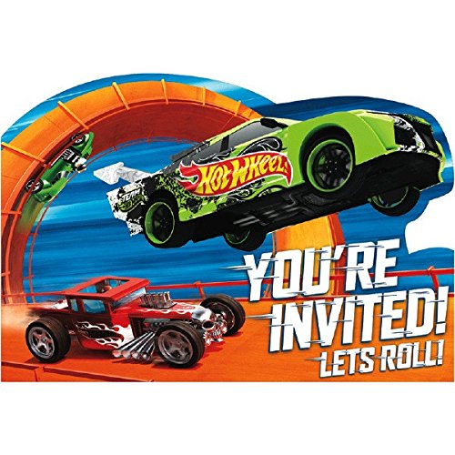 Hot Wheels Wild Racer Postcard Invitations, Party Favor