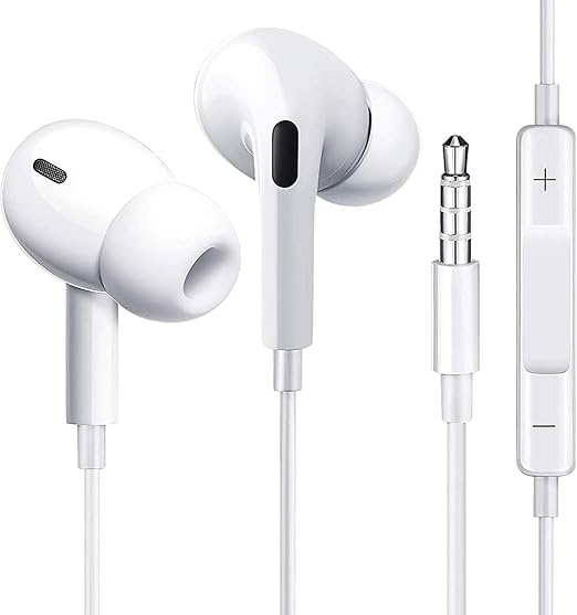 Amazon Co Jp 進化版 有線イヤホン イヤフォン カナル型 マイク付き Hi Fi 重低音 リモコン 3 5mm ジャック ヘッドホン ハイレゾ 音量調整 遮音 騒音低減 音漏れ防止 携帯 スマホ Iphone Android Pc Ipodなど 白 3 5mm 大型家電