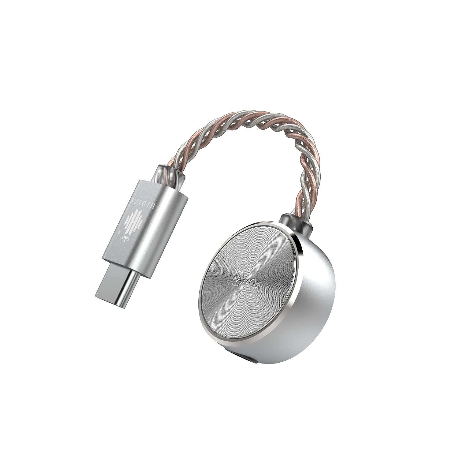 HIDIZS S3 PRO Ultra Portable Hi-Res DAC Dongle, 8X MQA Support, PCM up to 32Bit/384kHz, DSD128 Decoding Amplifier Type-C Audio Cable Converter for Android/Windows/Mac OS/iOS/iPad OS System (Silver)