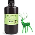 ELEGOO ABS-Like Plant-Based 3D Printer Resin with Low Odor and High Precision, 405nm UV Resin, and Quick Curing for Mars Saturn Jupiter MSLA DLP LCD 3D Printing - Clear Green 1000g