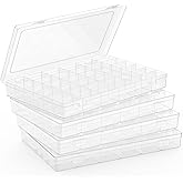 1 Pack Plastic Organizer Container Box, 36 Grids Clear Plastic Parts Organizer Box, for Beads, Art DIY, Crafts, Jewelry, Fishing Tackle with Label Stickers