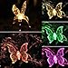 Solarmks Garden Lights, Garden Solar Lights Outdoor MULTI-COLOR Changing Led Hummingbird, Dragonfly, Butterfly Lights, with A White Led Light Stake for Garden Decorations