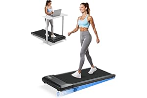 Superun Walking Pad with 6% Incline, Under Desk Treadmill for Home Office, LED Display, 2.5 HP Quiet Mini Treadmill, Walking pad Treadmill with APP and Remote Control, 300 lbs Capacity