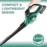POSENPRO 20V Cordless Leaf Blower with Battery and Charger 2 Speeds 130 MPH view 5
