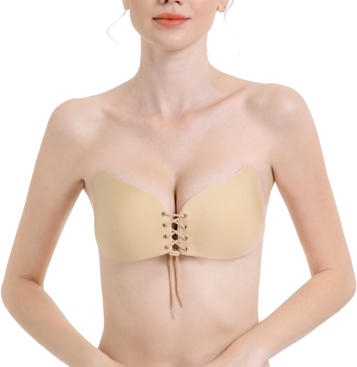 mimoday Invisible Adhesive Bra Sticky On Breast with Breast Lift for Women Dress