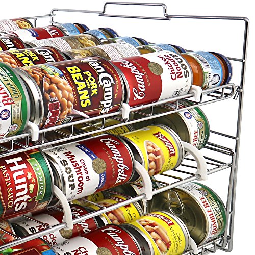 MagicCanRack 2 Unique 2018 Patent Pending Double Function Stackable Can Organizer Pantry Can Rack System, Holds More Than 50 Cans, Standard And Rotator Shelves - Thumbnail 5