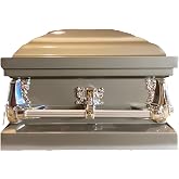 Beautiful Gunmetal/Silver Casket