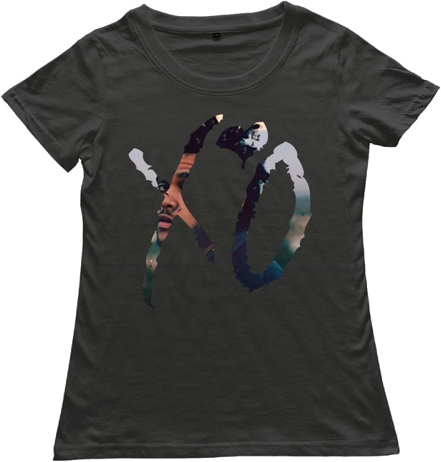 GOOOET Women's The Weeknd XO Logo Cotton T Shirts