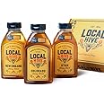 Local Hive Honey Bliss Gift Box – 3 x 16oz Bottles (Utah, Colorado & New England), Raw & Unfiltered, 100% Pure US Honey from American Beekeepers - Natural Sweetener, Ideal for Tea, Baking, and Cooking