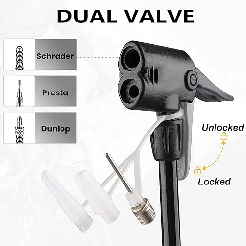 Floor Pump Presta Valve Tire Pump Hycline Bike Floor Pump With