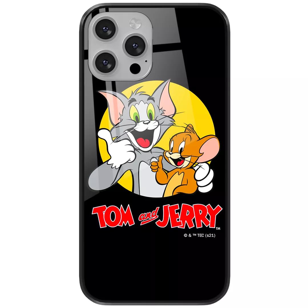 ERT GROUP Apple Iphone 13 PRO MAX phone case, original and officially licensed by Tom & Jerry, Tom & Jerry 013 design, made of tempered glass, protective case
