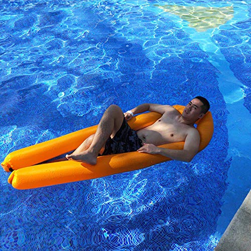 FOONEE Inflatable Pool Floats for Adults & Kids, Portable Pool Raft Water Hammock No Leak Ripstop Fabric Float Lounger, Fast Inflated No Pump Needed, Water Lounge with Storage Bag