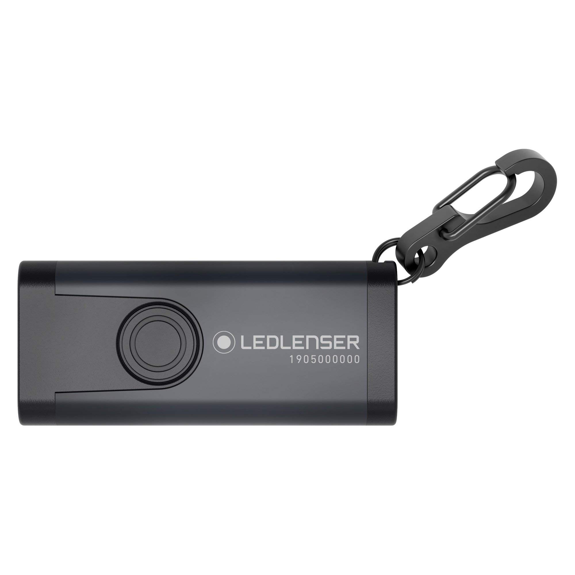 Ledlenser K4R - Rechargeable Super Bright LED Keyring Torch, 60 Lumen, Small Key Chain Light, Mini Light for Keys, Ideal for Dog Walks, Safety Light & Camping, Up to 1.5 Hour Battery Life
