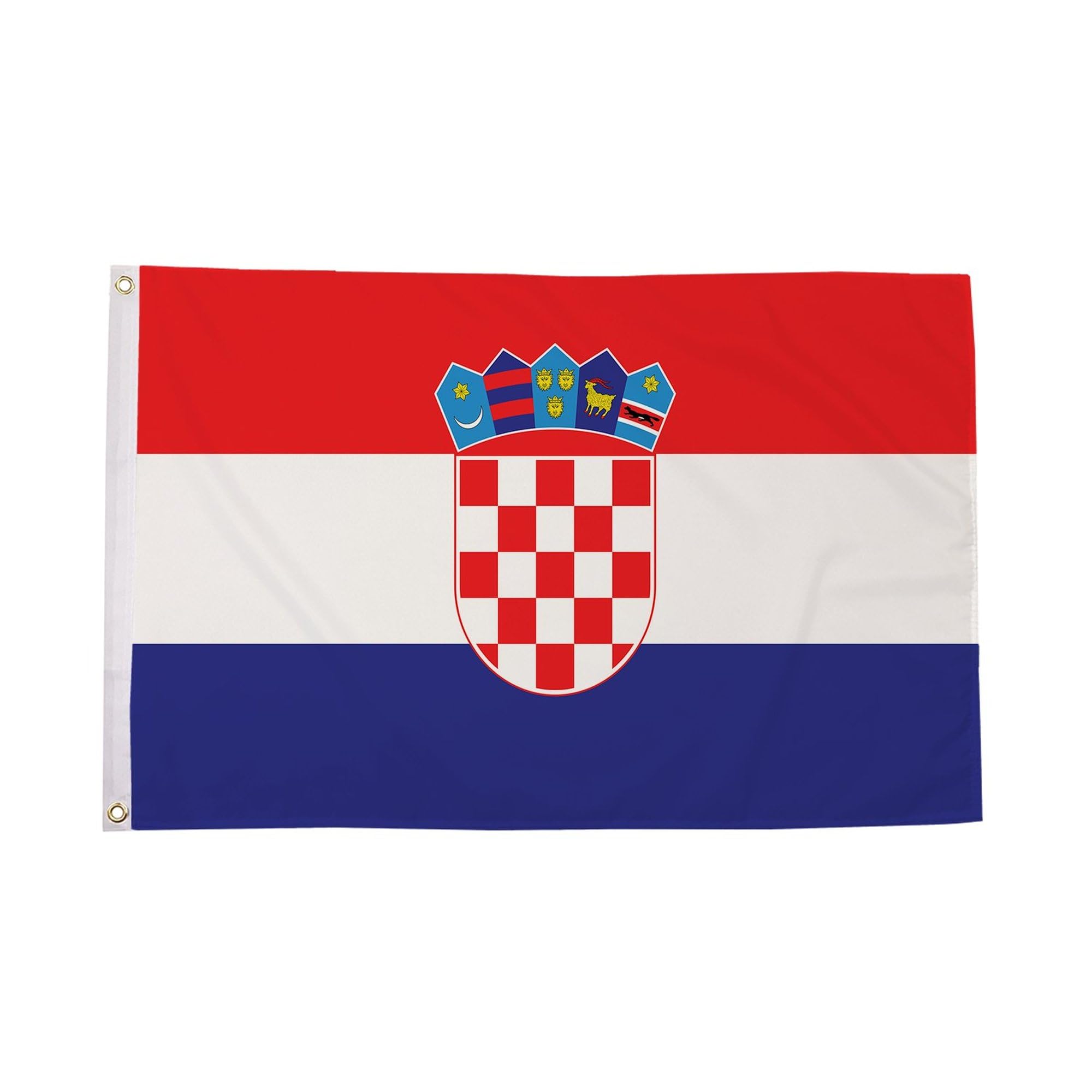 Flagtex Croatia Flag Small 3ft x 2ft (90cm x 60cm) - Croatian National Flag for Garden Display, Outdoor Polyester Flag, European Country Banner, Sports Events — image 1