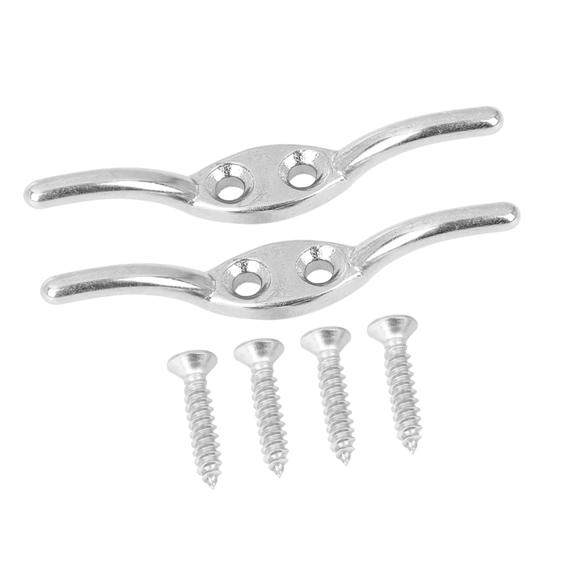 A ABSOPRO Boat Flagpole Cleat Hook Boat Deck Rope Cleat (Set of 2)